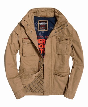 Superdry Classic Rookie Pocket Férfi Kabát Khaki | MSQXR8453